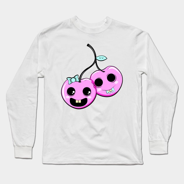 Cherry Love Long Sleeve T-Shirt by ORTEZ.E@GMAIL.COM